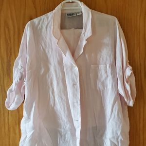 Light pink linen outfit